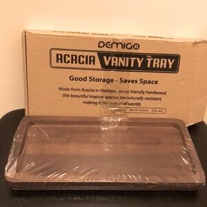 Acacia Vanity Tray - Dark Brown
